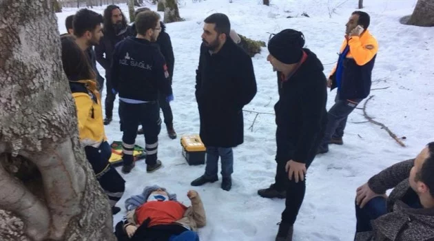 100 metre yükseklikten aşağıya yuvarlanan üniversite öğrencisi AFAD ekiplerince kurtarıldı