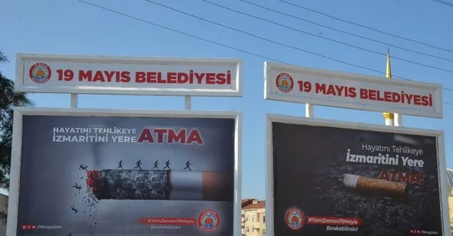 19 Mayıs Belediyesi sigaraya savaş açtı