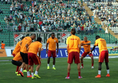 Bursaspor-Galatasaray maçından kareler