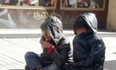 Suriyeli çocukların bali çekişi kamerada