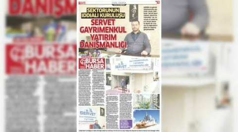 SEKTÖRÜNÜN İDDİALI KURULUŞU "SERVET GAYRİMENKUL YATIRIM DANIŞMANLIĞI"
