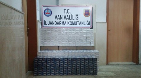Van’da 18 bin 535 paket kaçak sigara ele geçirildi