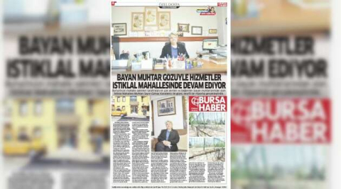 BAYAN MUHTAR GÖZÜYLE HİZMETLER İSTİKLAL MAHALLESİNDE DEVAM EDİYOR..