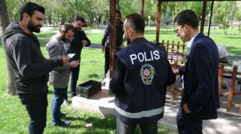Aksaray’da piknik alanlarında polis uygulaması