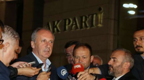 Cumhurbaşkanı Erdoğan, Muharrem İnce görüşmesi 40 dakika sürdü