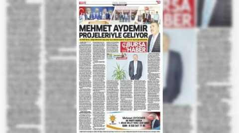 MEHMET AYDEMİR PROJELERİYLE GELİYOR..