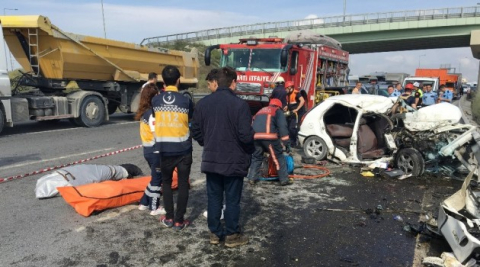 Arnavutköy Habibler yolunda feci kaza: 3 ölü