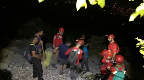 Cebel-i Reis Dağı’nda kaybolan 6 amatör dağcı AKUT tarafından kurtarıldı