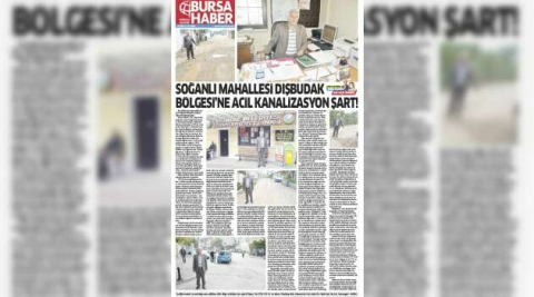SOĞANLI MAHALLESİ DIŞBUDAK BÖLGESİ’NE ACİL KANALİZASYON ŞART!