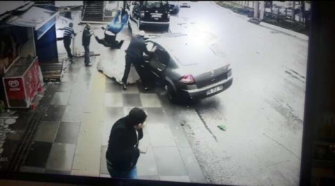 Ankara’da aynı yerde çifte kaza dehşeti kamerada