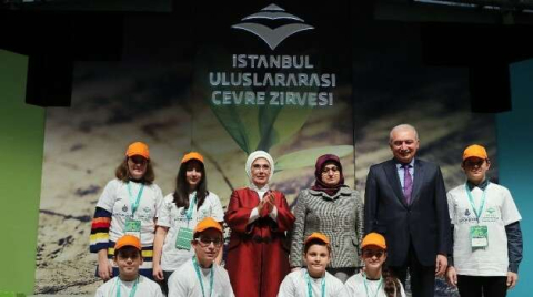 Emine Erdoğan, İstanbul Uluslararası Çevre Zirvesi’ne katıldı
