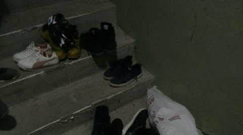 (Özel) Hadımköy’de ayakkabı hırsızları kamerada