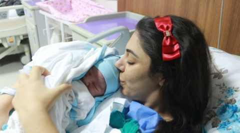 Adıyaman’da yeni yıl bebeği “Ali Asaf” bebek oldu