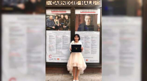 9 yaşındaki müzik dehası Arya Su Bursa'nın gururu oldu