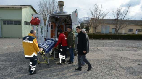 Ambulans helikopter organ yetmezliği bulunan hasta için havalandı