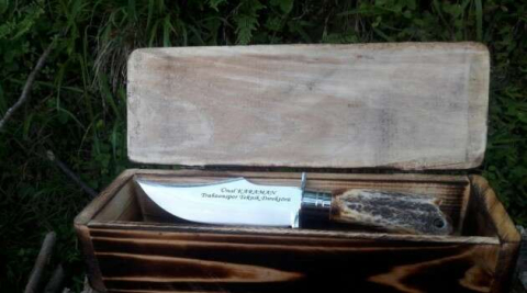 Ünal Karaman’a özel avcı bıçağı