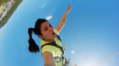 Bungee jumping ile heyecan dolu dakikalar