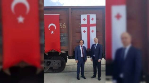 Bakü-Tiflis-Kars demiryoluyla Türkiye’den Gürcistan’a kargo taşımacılığı başladı