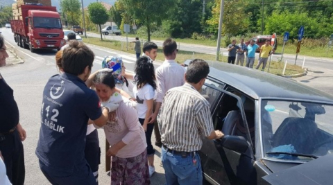 Devrek’te trafik kazası: 3 yaralı