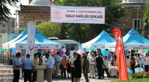 Edirne’de ‘Halk sağlığı sokağı’ açıldı