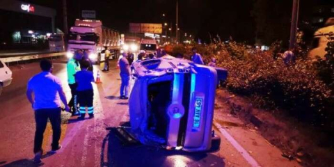 Bursa'da korkutan kaza: 2 yaralı