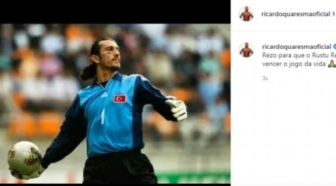 Quaresma’dan Rüştü Reçber paylaşımı