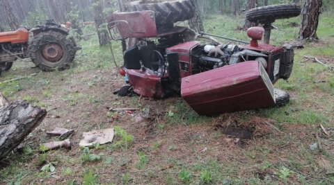 Kastamonu’da ormanlık alanda traktör devrildi: 1 Ölü