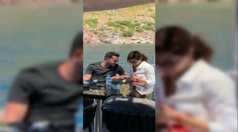 Hilal Altınbilek iş adamı David Nahmiyas ile teknede görüntülendi