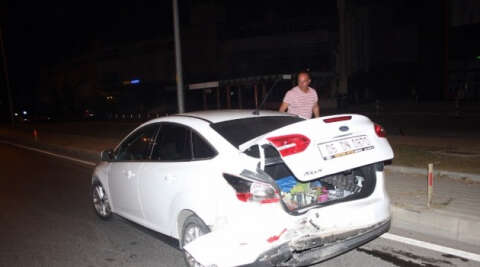 Antalya’da alkollü sürücü kazası: 1 yaralı