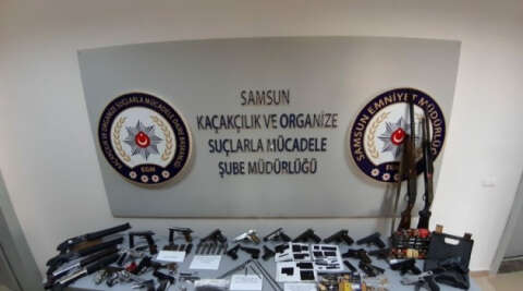 Samsun’da silah kaçakçılığı operasyonu: 24 gözaltı