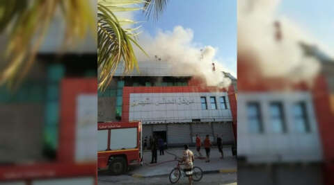 Libya’da alışveriş merkezinde yangın