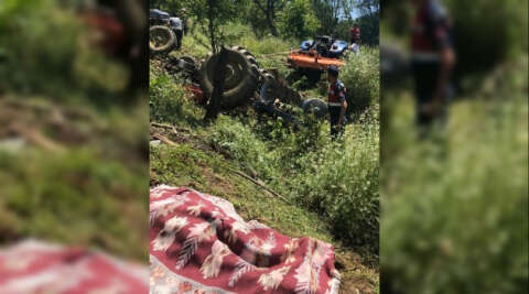 Bursa'da traktör kazası! Muhtar feci şekilde can verdi