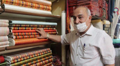 Saray kumaşı ’kutnu’ ustaları taklit ürünlere karşı ayakta kalma savaşı veriyor