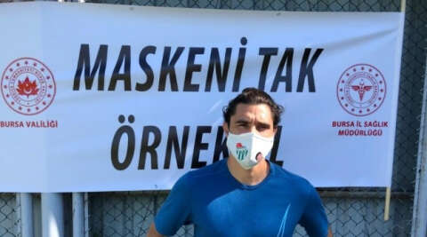 Bursaspor’dan ’Maske tak, örnek ol’ kampanyasına destek