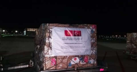 Türkiye’nin gönderdiği tıbbi yardım malzemeleri Kırgızistan’a ulaştı