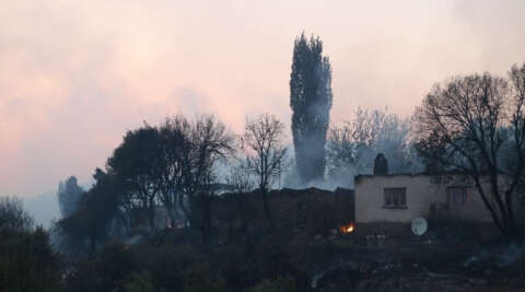 Ahmetli’deki orman yangınının hasar tespit çalışmaları başladı