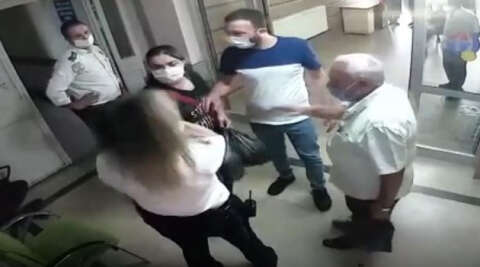 Hastanede kadın güvenlik görevlisine yumruklu saldırı