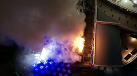 Konya’da otel bahçesinde yangın paniği