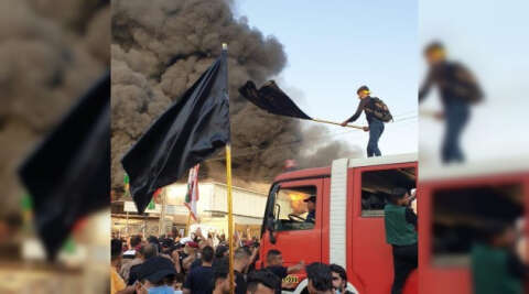 Irak’ta öfkeli Şii grup televizyon kanalını ateşe verdi