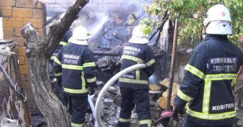 Tandır evinde yangın çıktı: İtfaiye ekipleri tüpü son anda çıkarttı