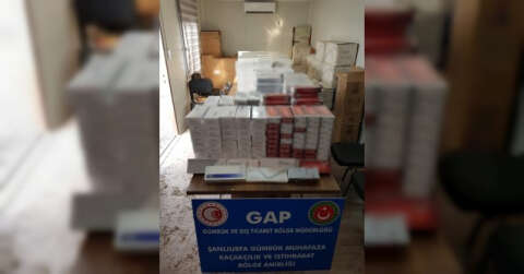Ceylanpınar Gümrük Kapısında 37 bin 500 paket kaçak sigara ele geçirildi