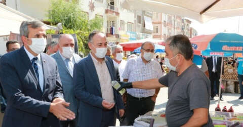 Kırıkkale’de, vali ve belediye başkanından ‘korona virüs’ denetimi
