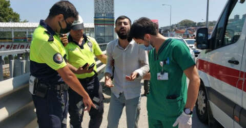Bursa'da motosiklet sürücüsü kazada yaralandı