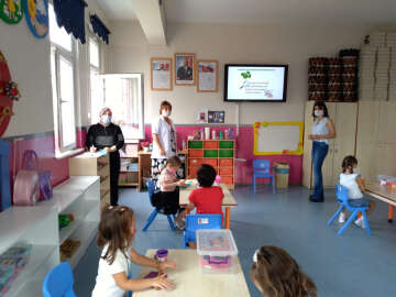 Yıldıırm'da Anaokulu Öğrencilerine Hijyen Eğitimi