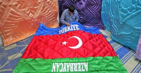 Türkiye Azerbaycan dostluğunu yorgana işledi