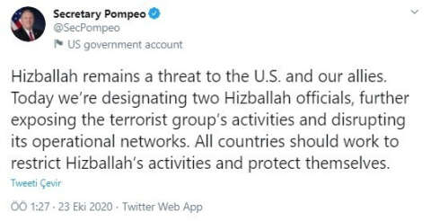 ABD’den İran’ın Bağdat Büyükelçisi Mescidi ve iki Hizbullah yetkilisine yaptırım