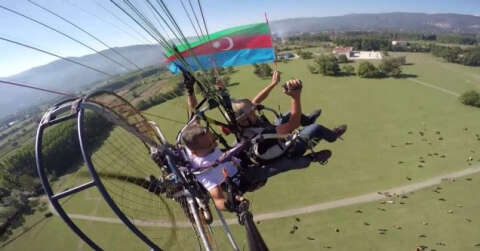 Havacılardan Azerbaycan’a gökyüzünde destek