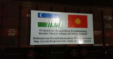 Özbekistan’dan Kırgızistan’a Covid-19 ile mücadelede insani yardım ulaştı