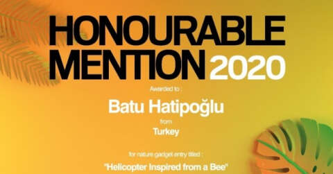 “Helicopter Inspired From A Bee” projesiyle Türkiye birincisi oldu