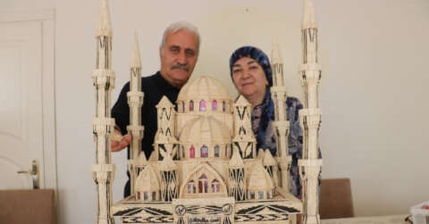 7 ay sürdü, 52 bin 300 parça kullandı, gören hayran kalıyor